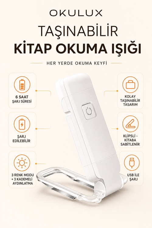 Okulux Kitap Okuma Işığı